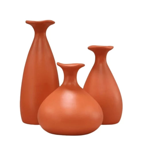 Trio de Vasos Cerâmicos Duna